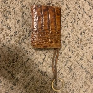 Brahmin wallet brown snake skin